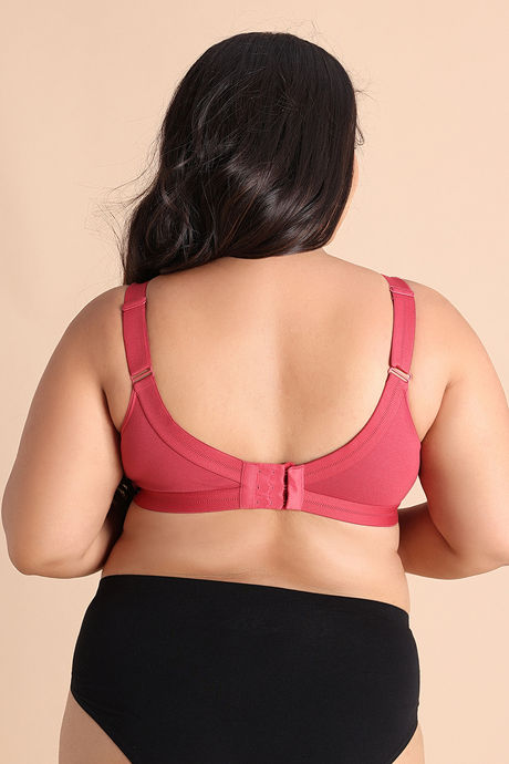 Zivame True Curv Double Layered Non Wired Full Coverage Minimiser Bra - Garnet Rose — image 4